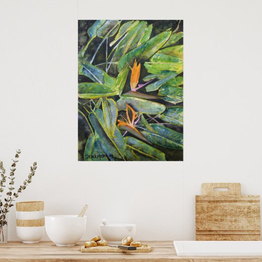 bird_of_paradise_2 ポスター (キッチン)