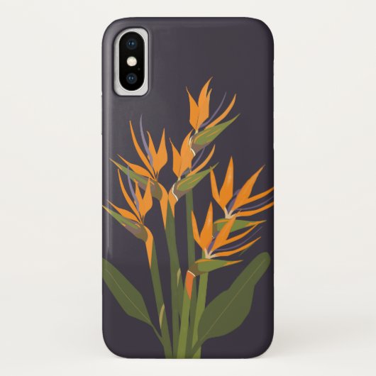 Bird of Paradise Apple iPhone x Case Case-Mate iPhoneケース (裏面)