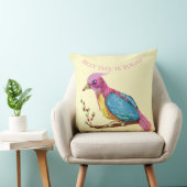 Bird of Paradise | Best Day Is Today  Throw Pillow クッション (椅子)