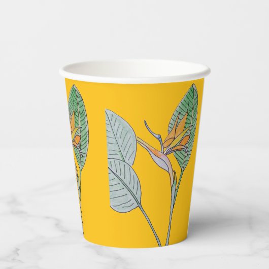 Bird of Paradise Flower 紙コップ (裏面)