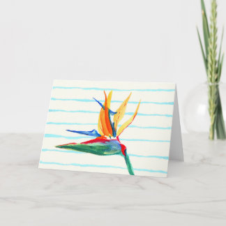 Bird of Paradise Flower Card サンキューカード