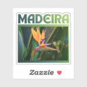 Bird of Paradise flower, Madeira Portugal travel シール (シート)