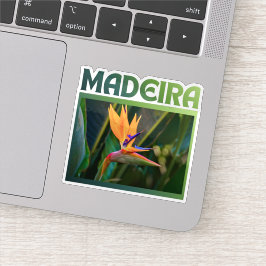 Bird of Paradise flower, Madeira Portugal travel シール