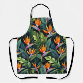 Bird of Paradise Flower Pattern エプロン (正面)