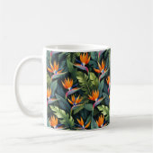 Bird of Paradise Flower Pattern コーヒーマグカップ (左)