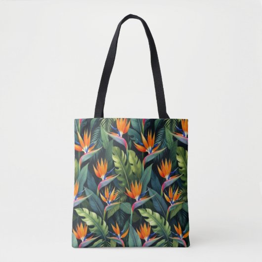 Bird of Paradise Flower Pattern トートバッグ (正面)
