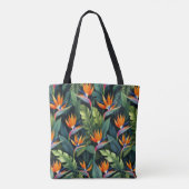 Bird of Paradise Flower Pattern トートバッグ (裏面)