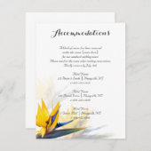 Bird of Paradise Flowers宿泊施設Insert エンクロージャーカード (正面/裏面)