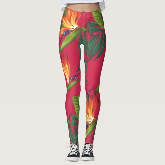 Bird of paradise Leggings レギンス (正面)