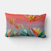 Bird of Paradise Lumbarアートの枕 ランバークッション (裏面)