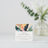 Bird Of Paradise Painted Flora Thank You For Order スクエア名刺 (スタンド正面)