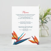 Bird of Paradise Waterの色結婚のメニュー メニュー (スタンド正面)