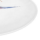 Bird of Paradise Watercolor, custom カッティングボード (角)