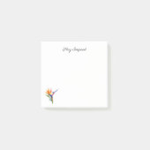 Bird of Paradise Watercolor, custom ポストイット (正面)