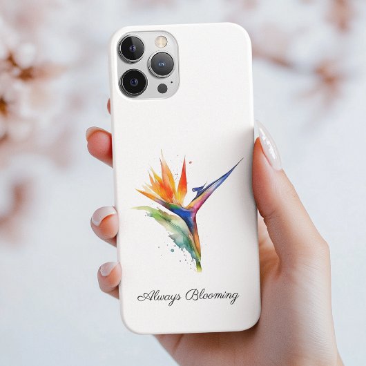 Bird of Paradise Watercolor, custom Case-Mate iPhoneケース