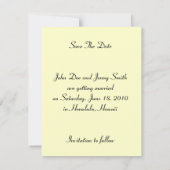 Bird of Paradise WEDDING SAVE THE DATE note セーブザデート (裏面)