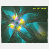 Bird of Paradsie フリースブランケット (正面(横))