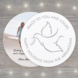 Bird of Peace Doveモダン Roundユニーク One Photo シーズンカード