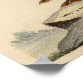 Bird of Self Knowledge ユニークアンティーク記号 ポスター (角)