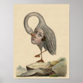 Bird of Self Knowledge ユニークアンティーク記号 ポスター (正面)