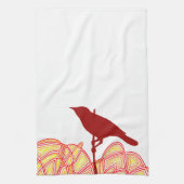 Bird on a branch キッチンタオル (縦)