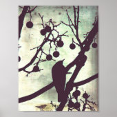 Bird on a branch ポスター (正面)