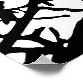 Bird on a branch ポスター (角)