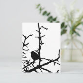 Bird on a branch ポストカード (スタンド正面)
