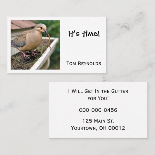 Bird On a Dirty Gutter 名刺 (正面/裏面)