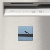 Bird On a Fence Magnet マグネット (インサイチュ (食洗機))