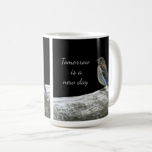 Bird On a Fence Mug コーヒーマグカップ (正面右)