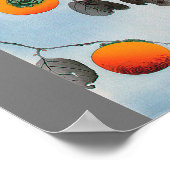 Bird on a Persimmon Tree, Watanabe Seitei ポスター (角)