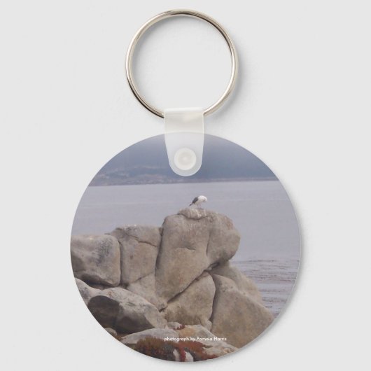 Bird on a Rock Keychain キーホルダー (正面)