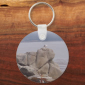 Bird on a Rock Keychain キーホルダー (正面)