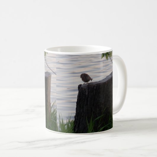 Bird on a Stump Mug コーヒーマグカップ (正面右)