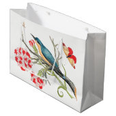 Bird on a Tree Branch ラージペーパーバッグ (正面アングル)