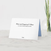 Bird on a Wire - Osprey Greeting Card シーズンカード (裏面)