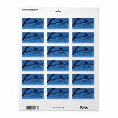 Bird on Branchシルエット ラベル (フルシート)