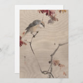 Bird on Branch Watching Spider | 渡辺聖亭 (正面/裏面)