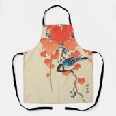 Bird on Red Ivy, Koson, Ukiyo-e エプロン (正面)
