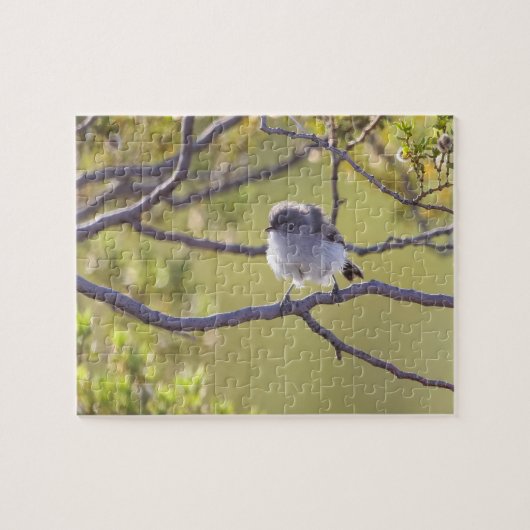 Bird on Twig (Bushtit)パズル ジグソーパズル (横)