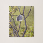 Bird on Twig (Bushtit)パズル ジグソーパズル (縦)