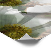 Bird On White Cosmosファンタジーアートポスター ポスター (角)