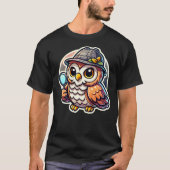 Bird Owl Detective - Detective Wisdom - Detective  Tシャツ (正面)