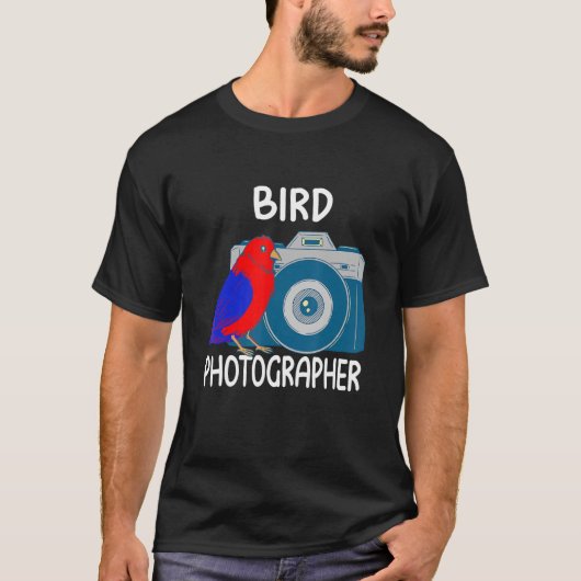 Bird Photographer for Avid Bird Photography Enthus Tシャツ (正面)