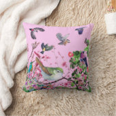bird pink クッション (ブランケット)
