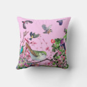bird pink クッション (裏面)