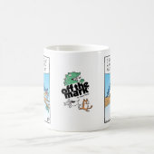 Bird pooping flowers コーヒーマグカップ (中央)