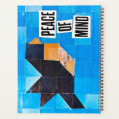 Bird Quilt Pattern Blue Sky Calming Peace of Mind プランナー手帳 (裏面)