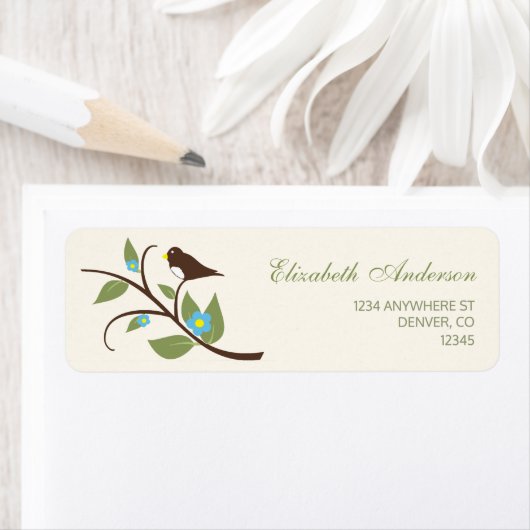 Bird Return Address ラベル (インサイチュ)